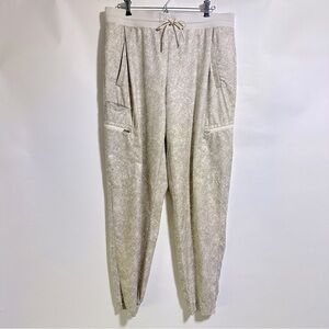 ATHLETA Venture Printed Pant snake Viper Grey 14 tall drawstring jogger #980007
